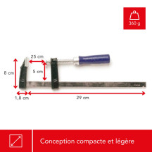 Serre-joint - 250 mm x 50 mm
