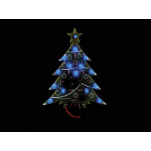 SAPIN DE NOËL À LED - BLEU - INTERRUPTEUR ON/OFF