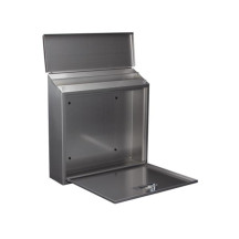 Boîte aux lettres - Monaco - inox - 36,5 x 36,8 x 10 cm