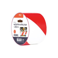 Ruban de sécurité rouge/blanc - 250 m - bobine