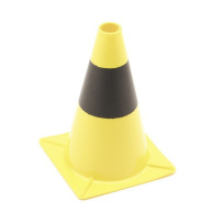 Cône de signalisation jaune/noir - 30 cm | Signalisation