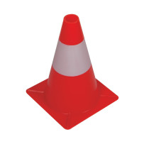 Cône de signalisation rouge/blanc - 30 cm | Signalisation