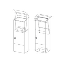 Boîte de dépôt pour paquets - Helsinki - gris foncé