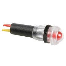 VOYANT LED ROUGE CLIGNOTANT 12V RESISTANT A L'EAU - BOITIER