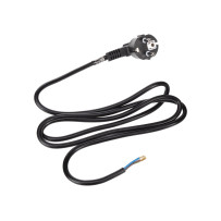 CÂBLE D'ALIMENTATION NOIR CEE 7/7 90 + EXTRÉMITÉS L1.5 m