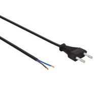 CÂBLE D'ALIMENTATION NOIR CEE 7/16 "FICHE EURO"+