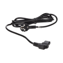 CÂBLE D'ALIMENTATION NOIR CEE 7/7 90° + C13 90° L2.5 m