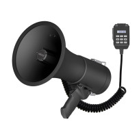 Mégaphone puissant de 50W, sirène intégrée,