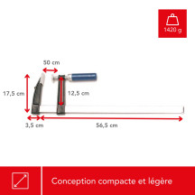 Serre-joint - 500 mm x 120 mm