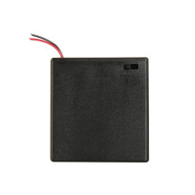 COUPLEUR DE 4 PILES (LR6) (AVEC CONNEXIONS POUR FILS) + COMMUTATEUR
