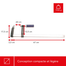 Serre-joint - 600 mm x 120 mm