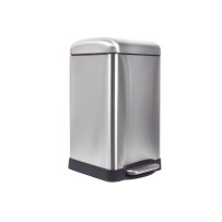 Poubelle urbaine - 20 l - Carré - Brosse métallique