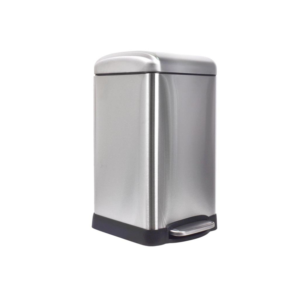 Poubelle urbaine - 20 l - Carré - Brosse métallique
