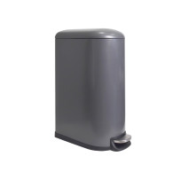 Poubelle urbaine - 40 l - Rectangulaire - Gris mat