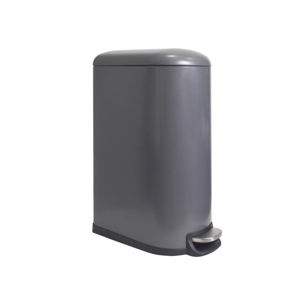 Poubelle urbaine - 40 l - Rectangulaire - Gris mat