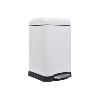 Poubelle urbaine - 20 l - Carré - Blanc mat