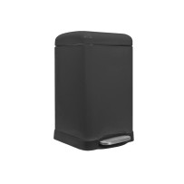 Poubelle urbaine - 20 l - Carré - Noir mat