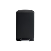 Poubelle urbaine - 30 l - Rectangulaire - Noir mat