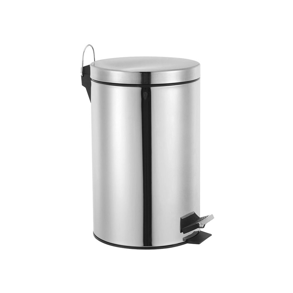 Poubelle à pédale - 14 l - Acier inoxydable