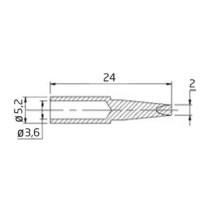 SPARE BIT FOR SOLDERING IRON OF VTSS300 - Ø 2mm