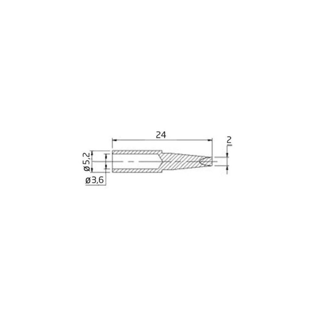 SPARE BIT FOR SOLDERING IRON OF VTSS300 - Ø 2mm