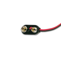 CONTACT A PRESSION POUR 1 X PILE 9V (TYPE "I") (ABS)