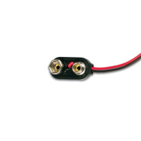 CONTACT A PRESSION POUR 1 X PILE 9V (TYPE "I") (ABS)