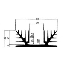 REFROIDISSEUR 1000mm SANS PERCAGE 0.19°C/W
