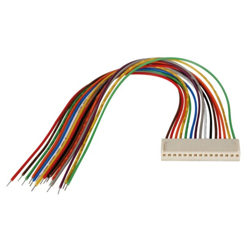 CONNECTEUR AVEC CABLE POUR CI - FEMELLE - 15 CONTACTS / 20cm
