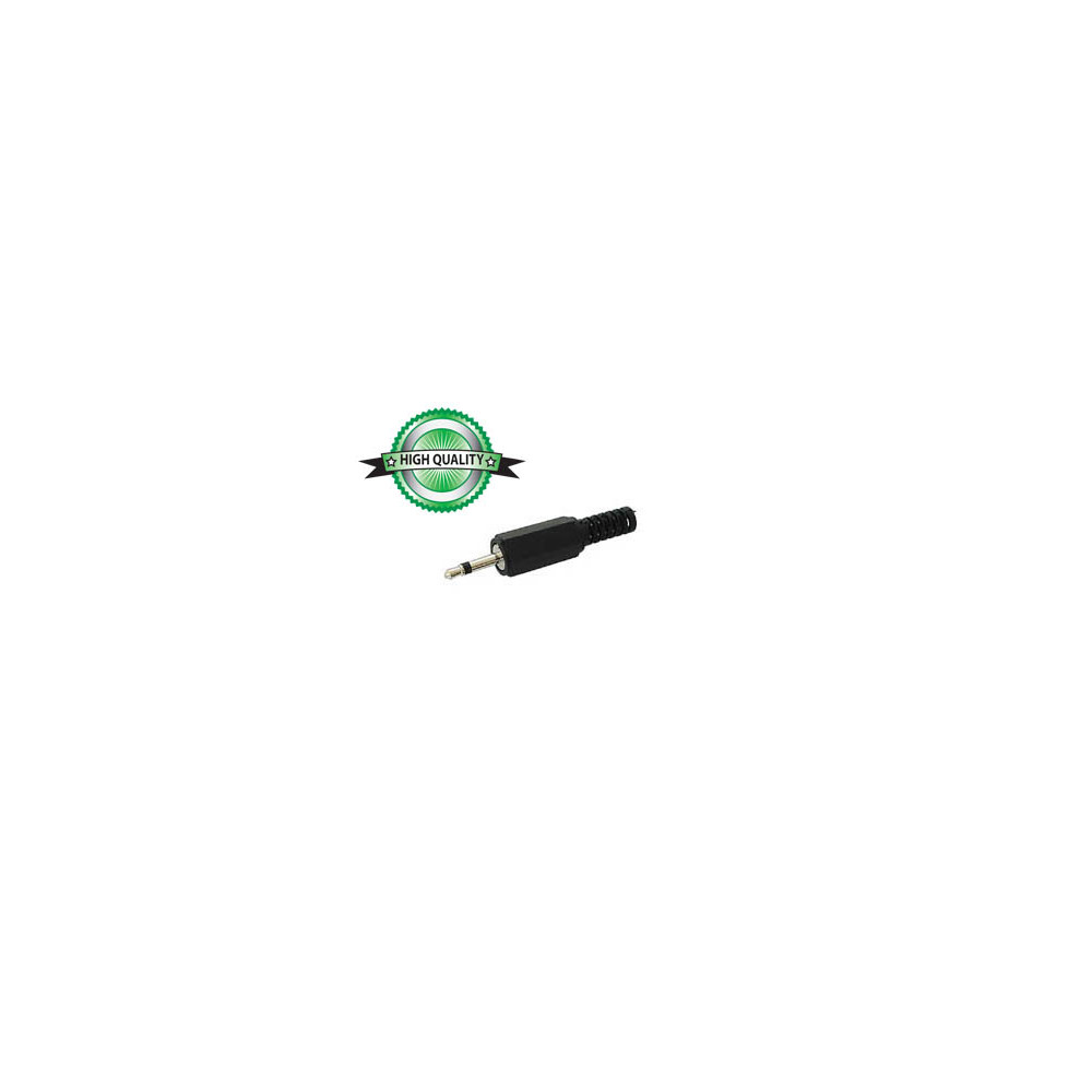 JACK MALE 2.5mm MONO - PLASTIQUE NOIR