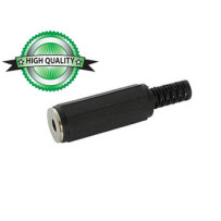 JACK FEMELLE 3.5mm MONO PLASTIQUE NOIR
