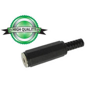 JACK FEMELLE 3.5mm STEREO PLASTIQUE NOIR