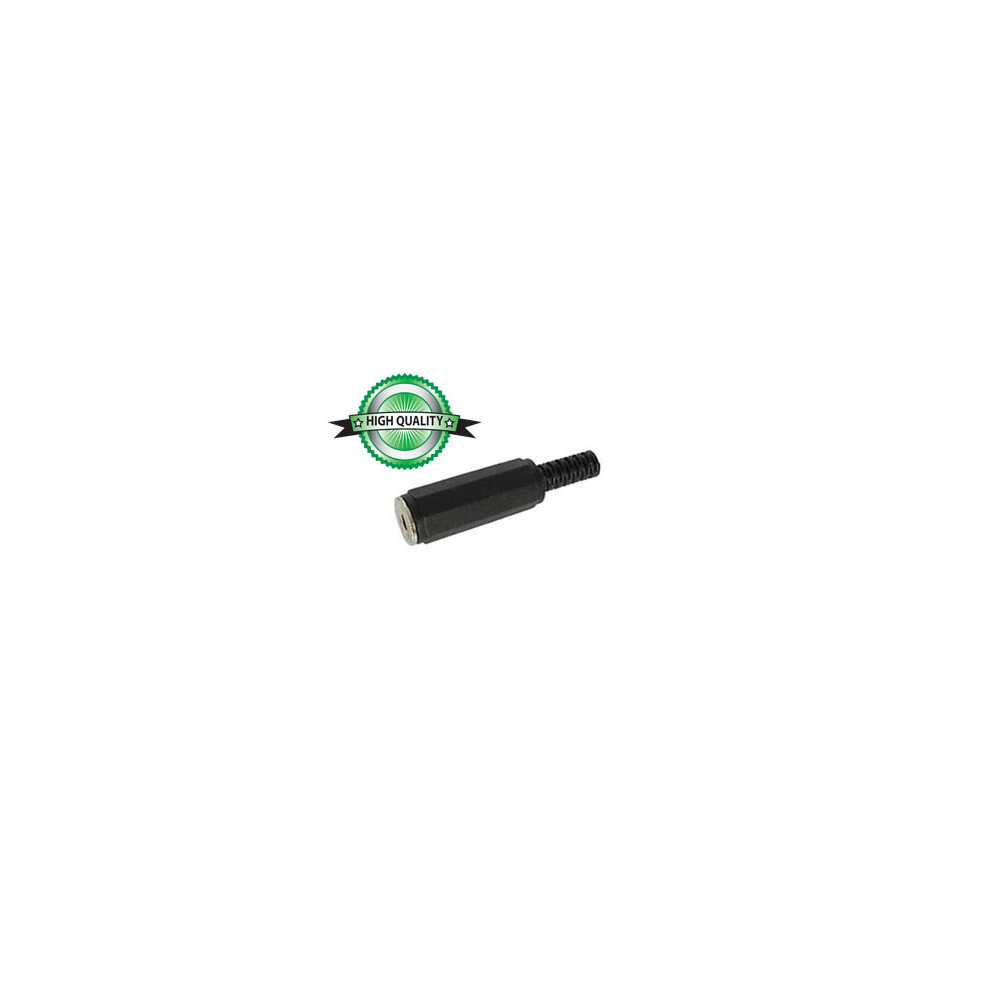 JACK FEMELLE 3.5mm STEREO PLASTIQUE NOIR