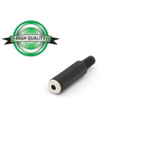 JACK FEMELLE 3.5mm STEREO PLASTIQUE NOIR