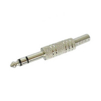 JACK MALE 6.35mm STEREO NICKELE