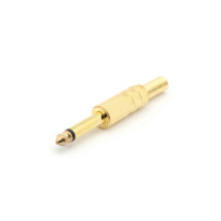 JACK MALE 6.35mm MONO DORE