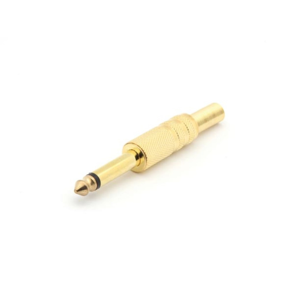 JACK MALE 6.35mm MONO DORE