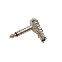 JACK MALE COUDE 6.35mm MONO NICKELE