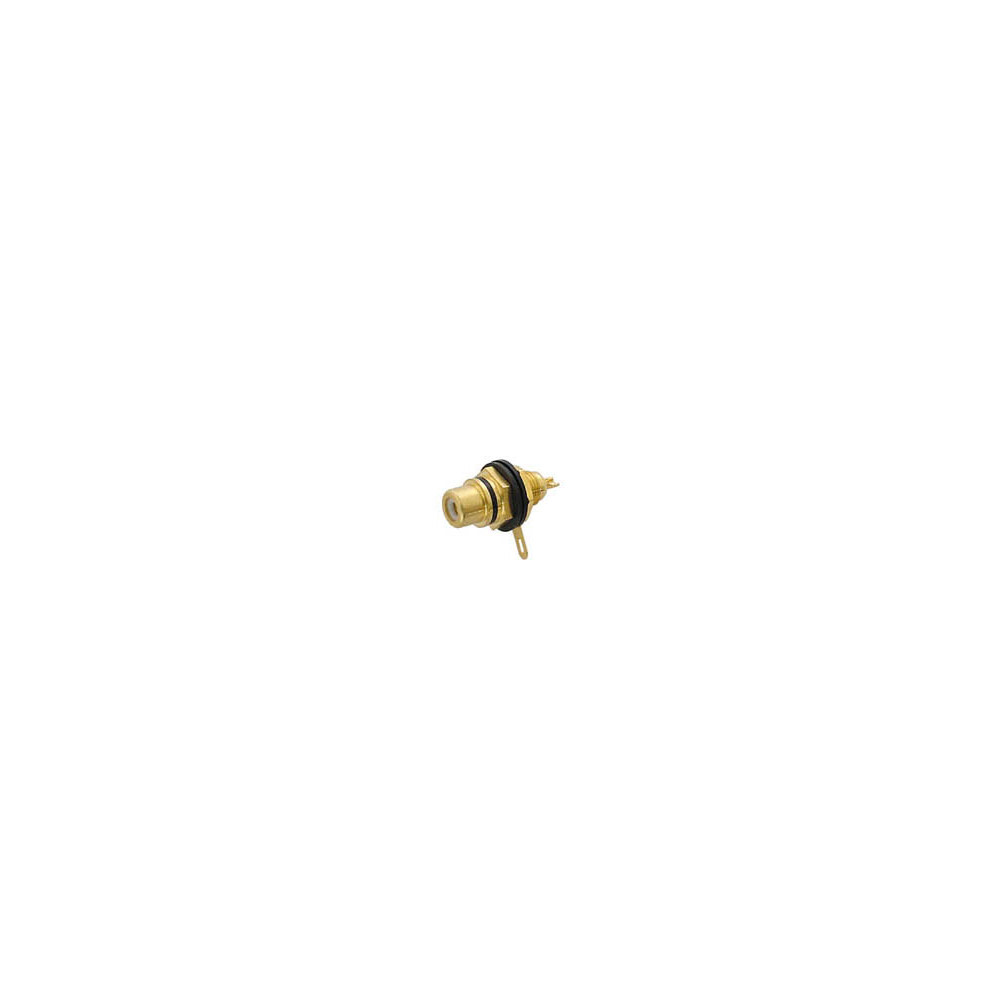 EMBASE FEMELLE RCA DOREE - NOIR