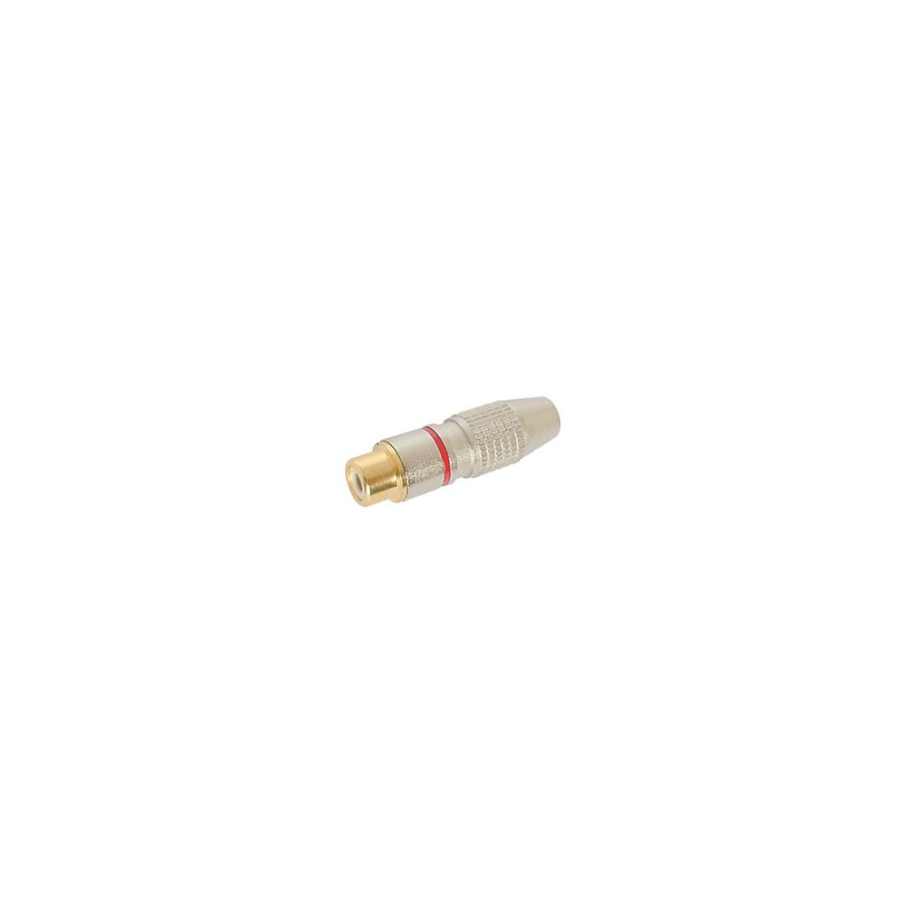FICHE RCA FEMELLE - CONTACT DORE - ROUGE