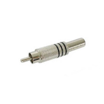 FICHE RCA MALE - NICKEL - NOIR