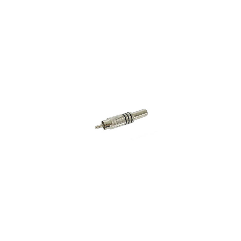 FICHE RCA MALE - NICKEL - NOIR
