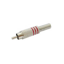 FICHE RCA MALE - NICKEL - ROUGE