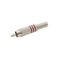 FICHE RCA MALE - NICKEL - ROUGE