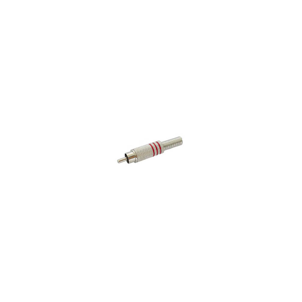 FICHE RCA MALE - NICKEL - ROUGE