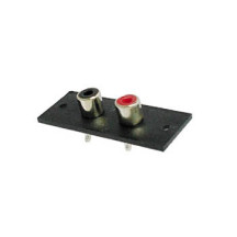 CHASSIS RCA AMP 2P - NICKEL