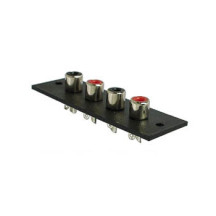 CHASSIS RCA AMP 4P - NICKEL