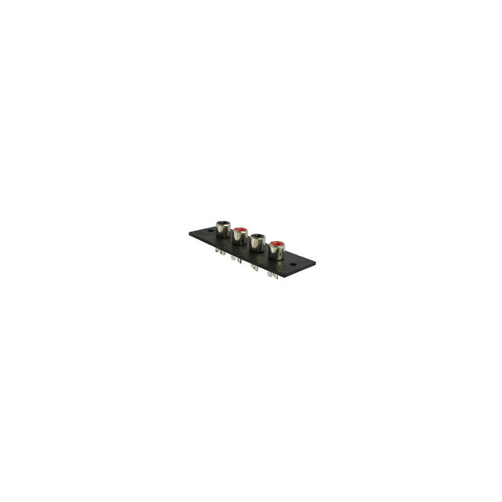 CHASSIS RCA AMP 4P - NICKEL