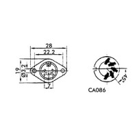 FICHE DIN FEMELLE 5 BROCHES, POUR CHASSIS