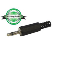 JACK MALE 3.5mm MONO PLASTIQUE NOIR